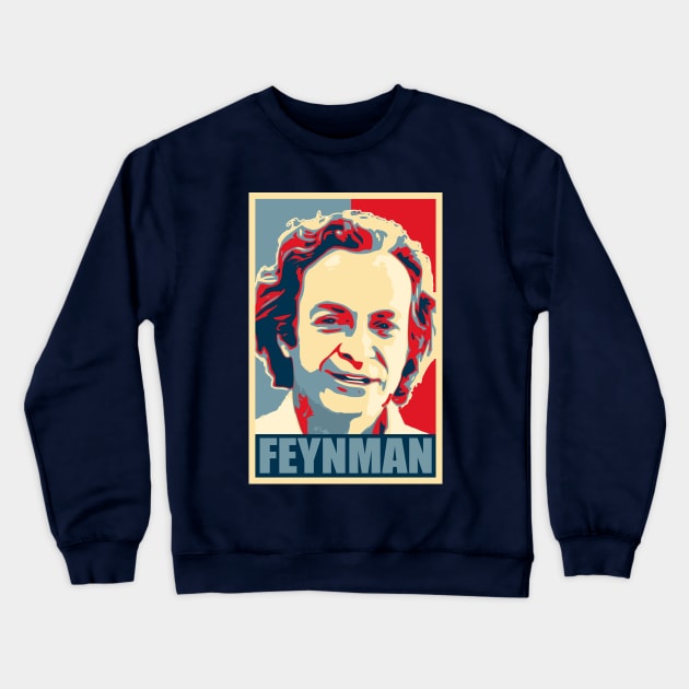 Richard Feynman Crewneck Sweatshirt by Nerd_art